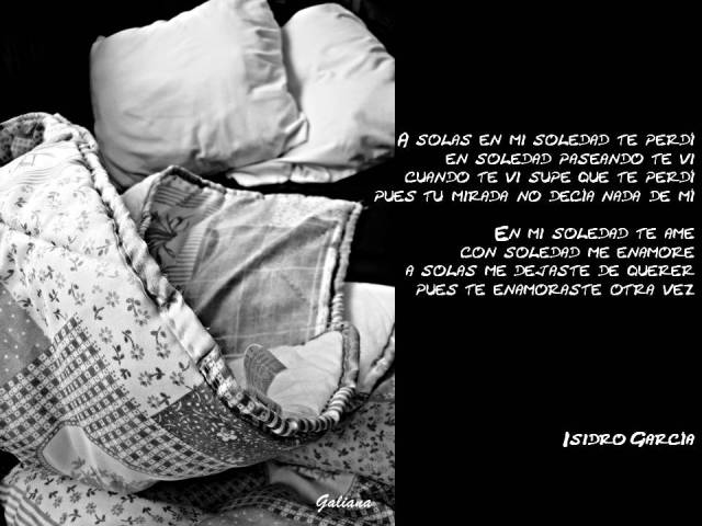Poema soledad Isidro