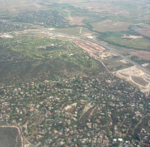 vista aeréa desde avión