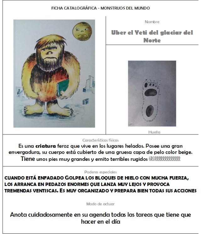 uber el yeti de lgalciar del norte