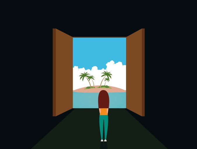 ilustracion la puerta al paraíso